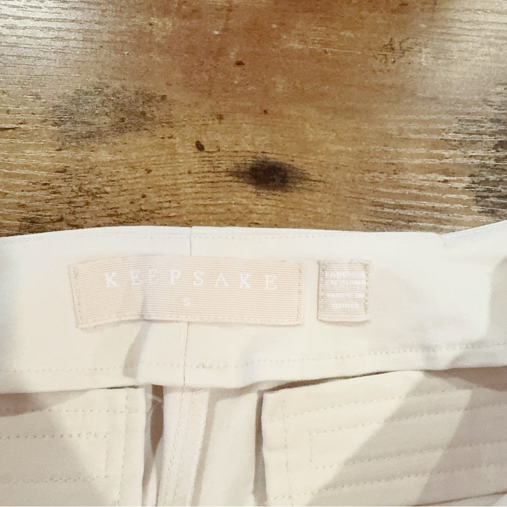 Keepsake the Label Nude Flare Cotton Cropped Trouser Pants Size S Preowned - Picture 8 of 9